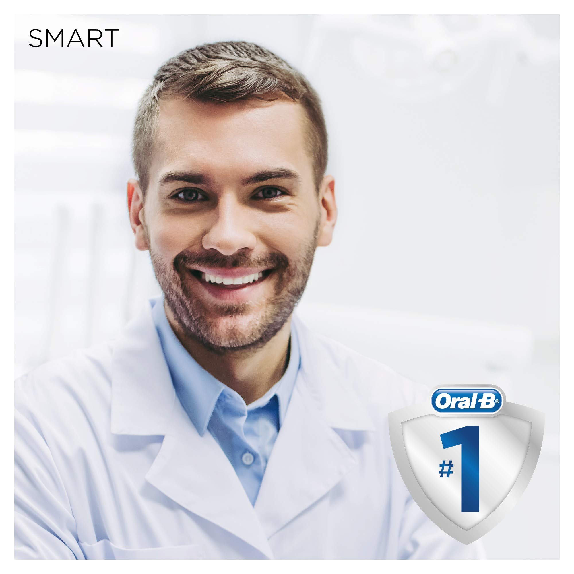 Oral-B Smart 4 Brosse Ã€ Dents Ã‰lectrique Rechargeable Avec 1 Manche Connecté Bluetooth Et 2 Brossettes, 5 Modes Dont Blancheur, Douceur Et Soin Des Gencives