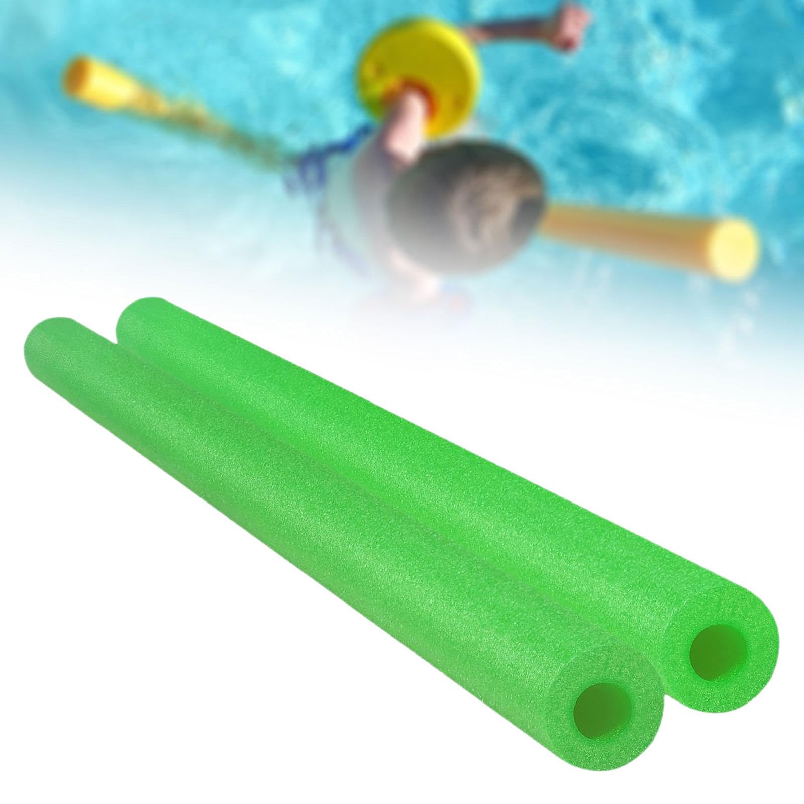 Fenteer 2 flotadores de Espuma para Piscina con núcleo, Tubos de Espuma Multiusos de 150 cm para diversión, Juegos, Playa, Manualidades y, Verde