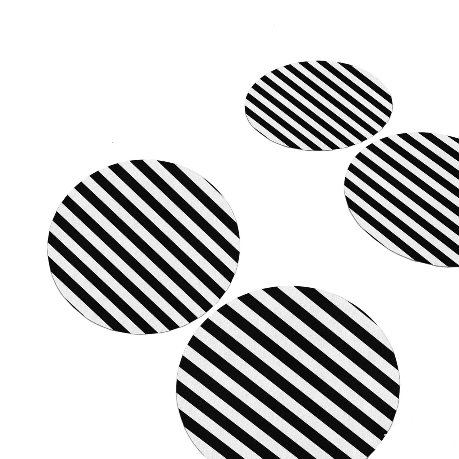Napperons circulaires en lot de 4 pièces pour décoration moderne