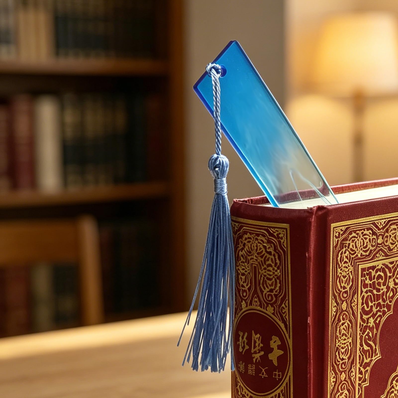 Segnalibro personalizzato con nappa blu, segnalibro con design marino, con ausilio per la lettura, come regalo per studenti, insegnanti, donne, madri, decorazione per libri e regalo di