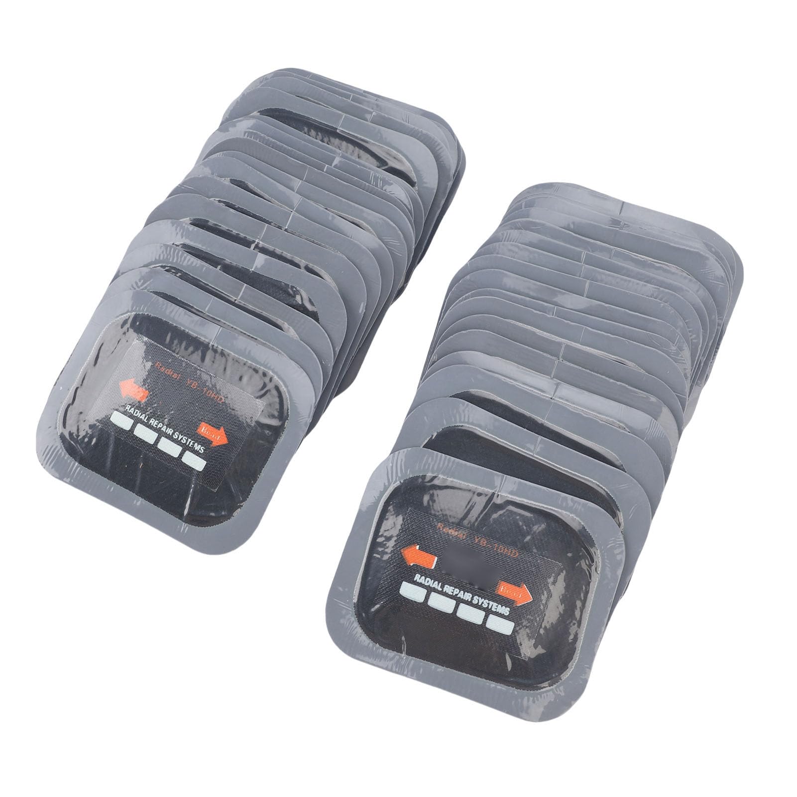Aramox Toppe per Riparazione Pneumatici, Kit Toppe Radiali in Gomma per Pneumatici per Auto, Camion, Motocicli, 40 Pezzi, Facile Applicazione