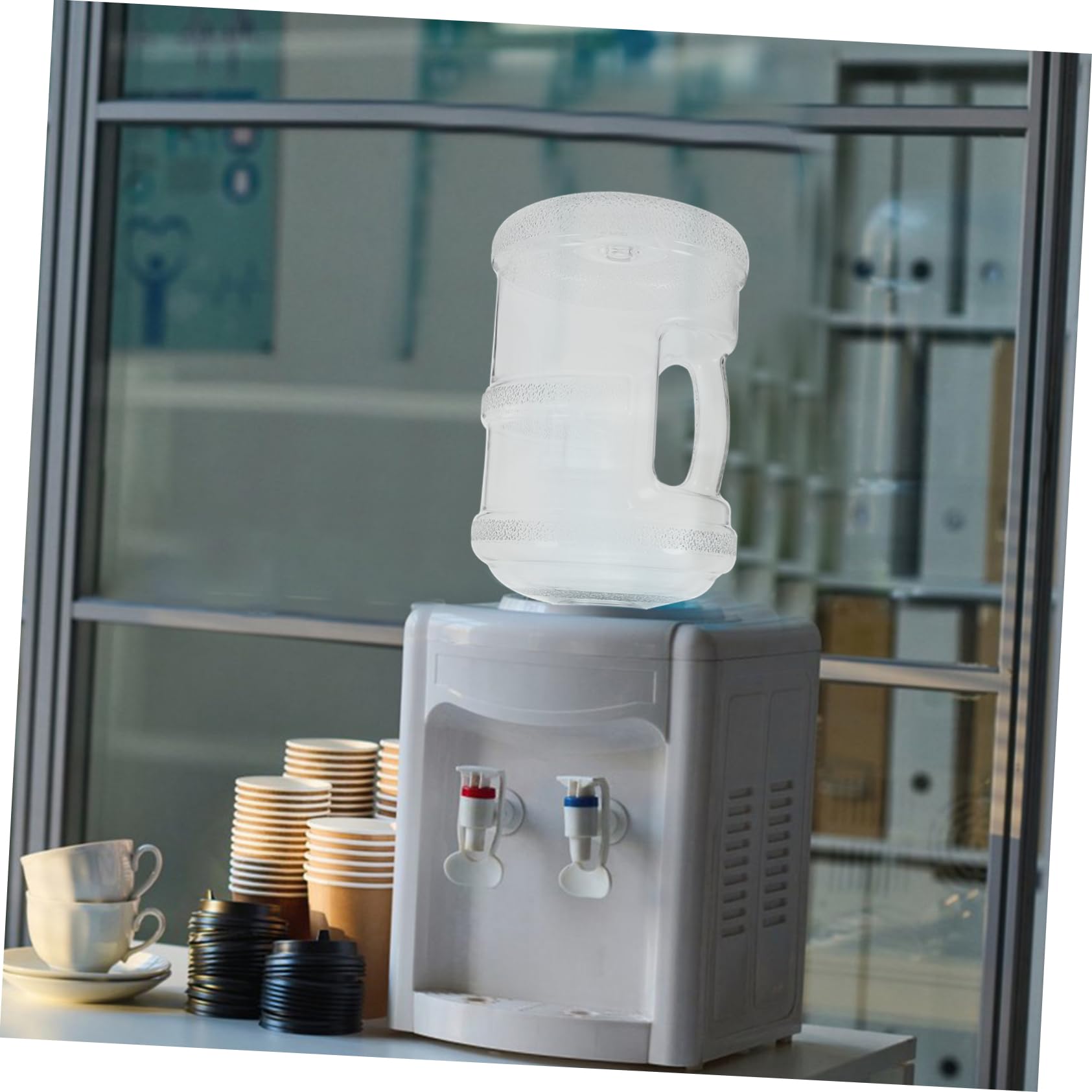 WOONEKY Wiederverwendbarer Wasserbehälter Tragbarer Wassertank für Camping Picknick Büro Zuhause Robustem PC Material mit Praktischem Tragegriff für Jede Gelegenheit