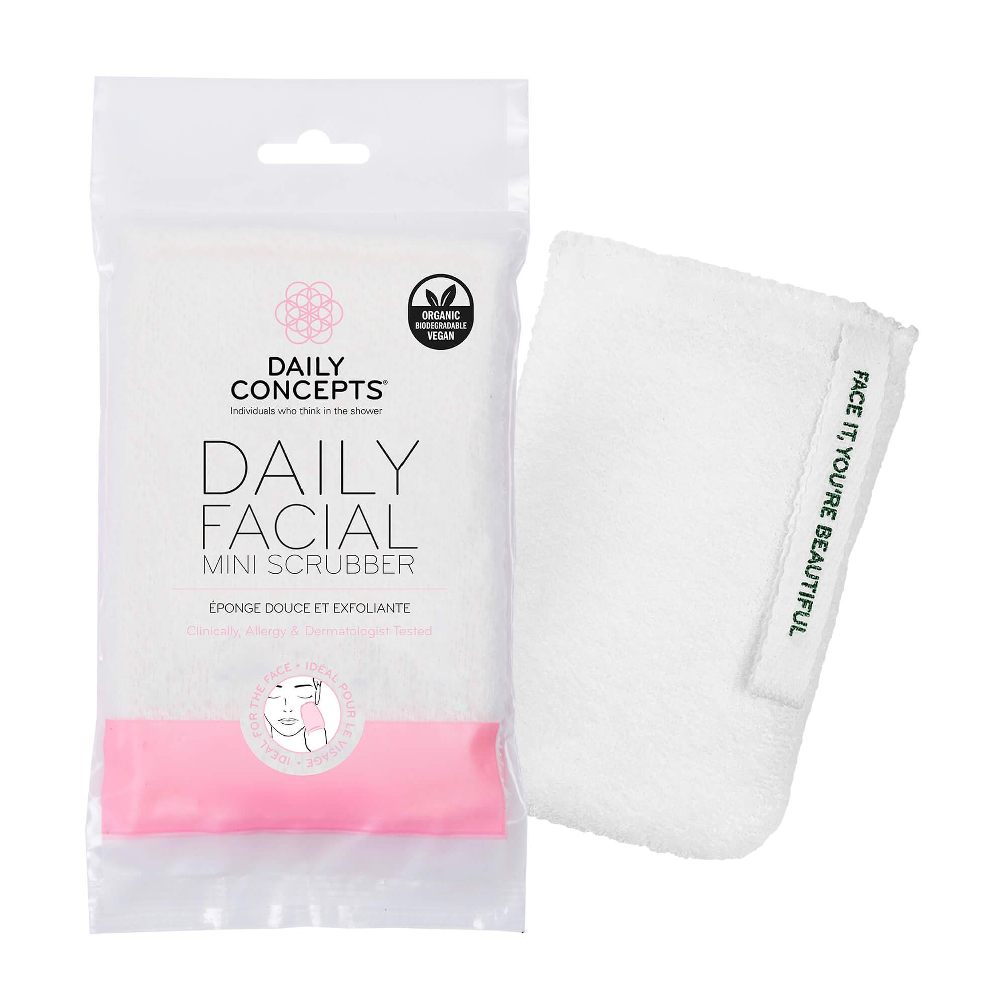 DAILY CONCEPTSUSa. Mini Facial Scrubber, For Radiant & Glowing Skin. Improves Blood Circulation, Removes Blackheads, Dry Or Wet