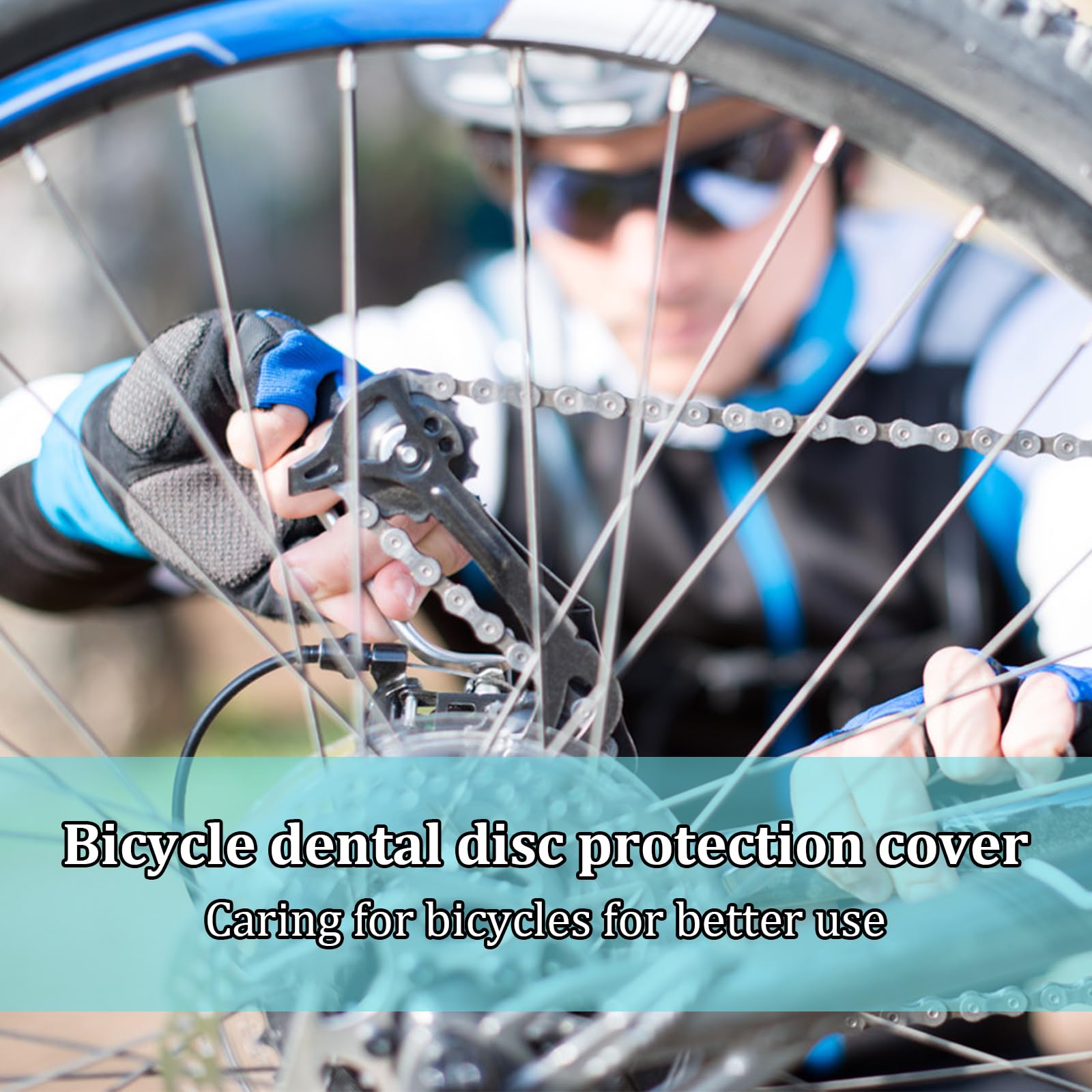 Protège-rayons Roue Vélo Vintage - Protection Chaîne Argenté - Occasion
