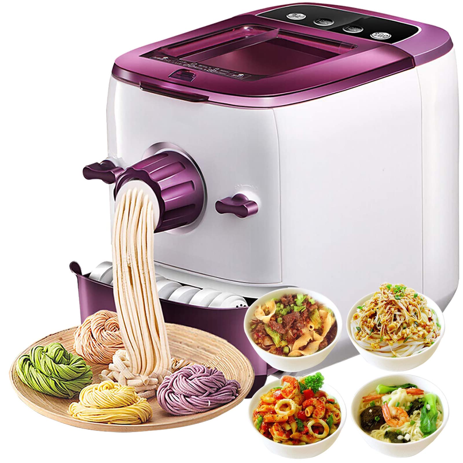 Amazon.co.jp: 電気自動麺メーカー、家庭用小型餃子包装機、6つの麺型