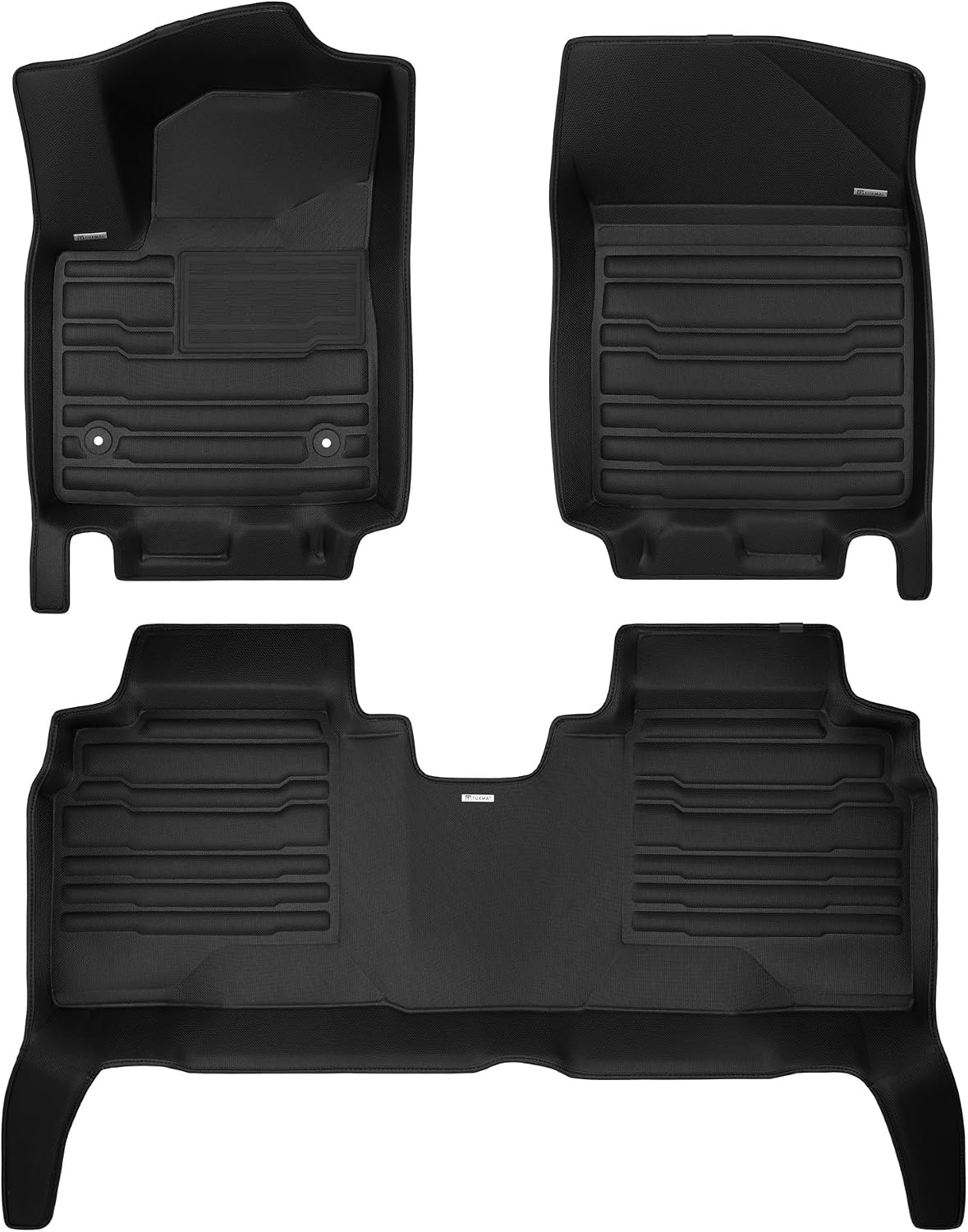 TuxMat - for Chevrolet Blazer EV 2024-2026 Models - Custom Car Mats - Maximum Coverage, All Weather, Laser Measured - This Full Set Includes 1st and 2nd Rows