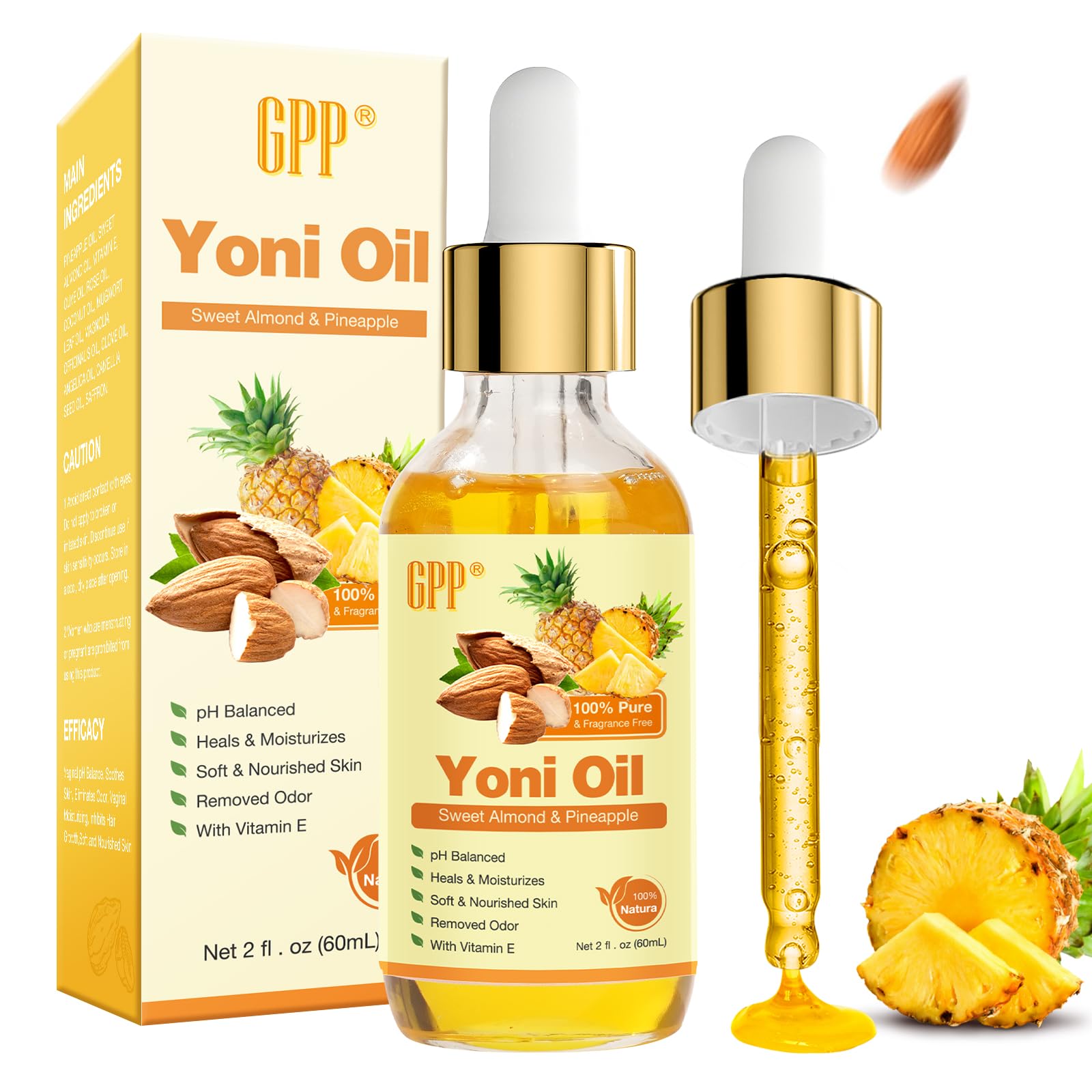 Yoni Oil Wash for Women pH Balance and Wetness Feminine Oil Ingrown Hair Nourishing Moisturizing Formula for All
