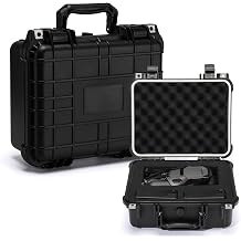Mayouko 13.4" Waterproof Plastic Toolbox with Foam Insert, 13.4" x 11.6" x 6", IP67 Lockable Storage Box, Customizable Foam, Shockproof Hard Case Weatherproof Container, Protective Hard Camera Case