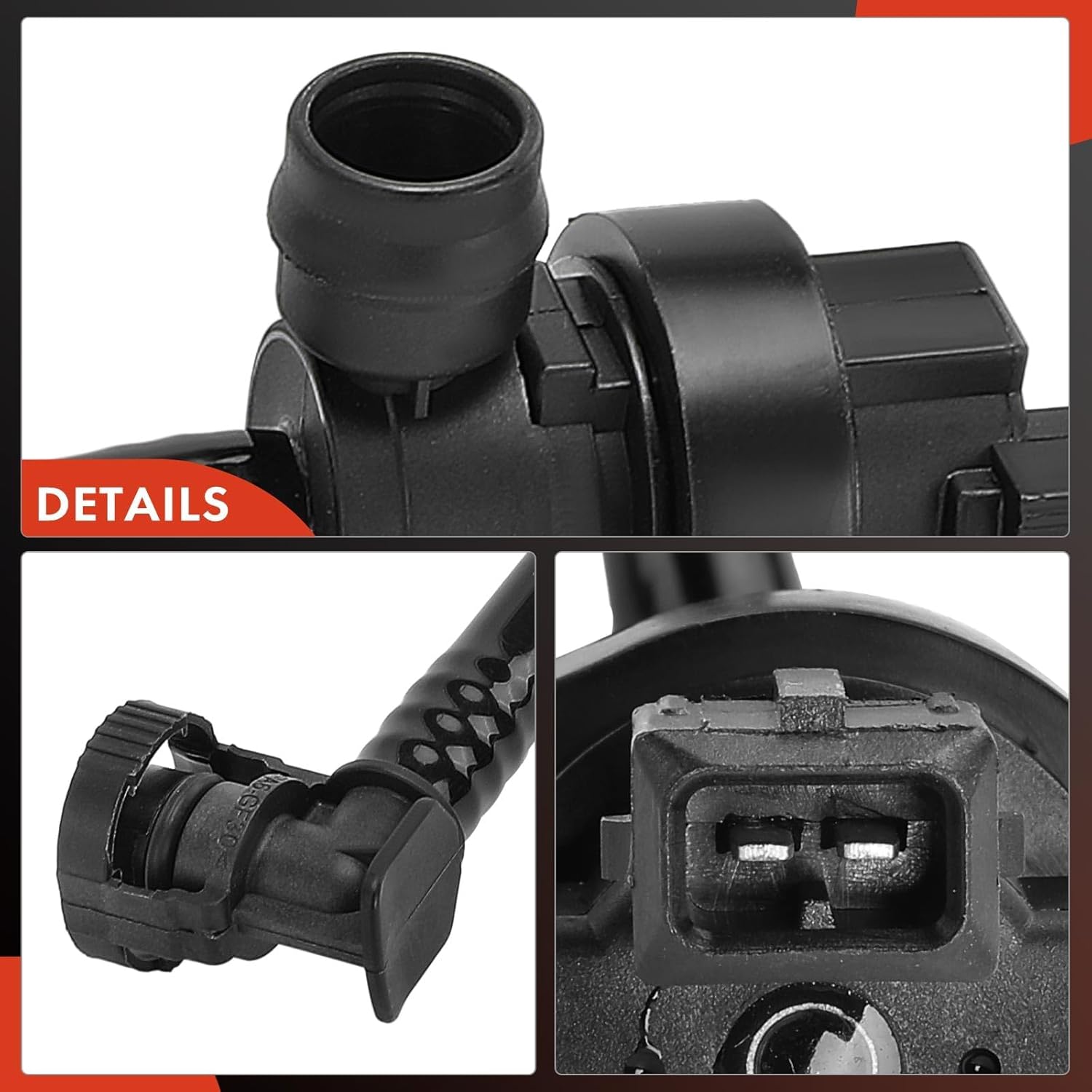 A-Premium Vapor Canister Purge Solenoid Valve Compatible with BMW X5 2004-2006, 545i 2004-2005, 645Ci 2004-2005, 745i 2002-2005, 745Li 2002-2005, 4.4L 4.8L