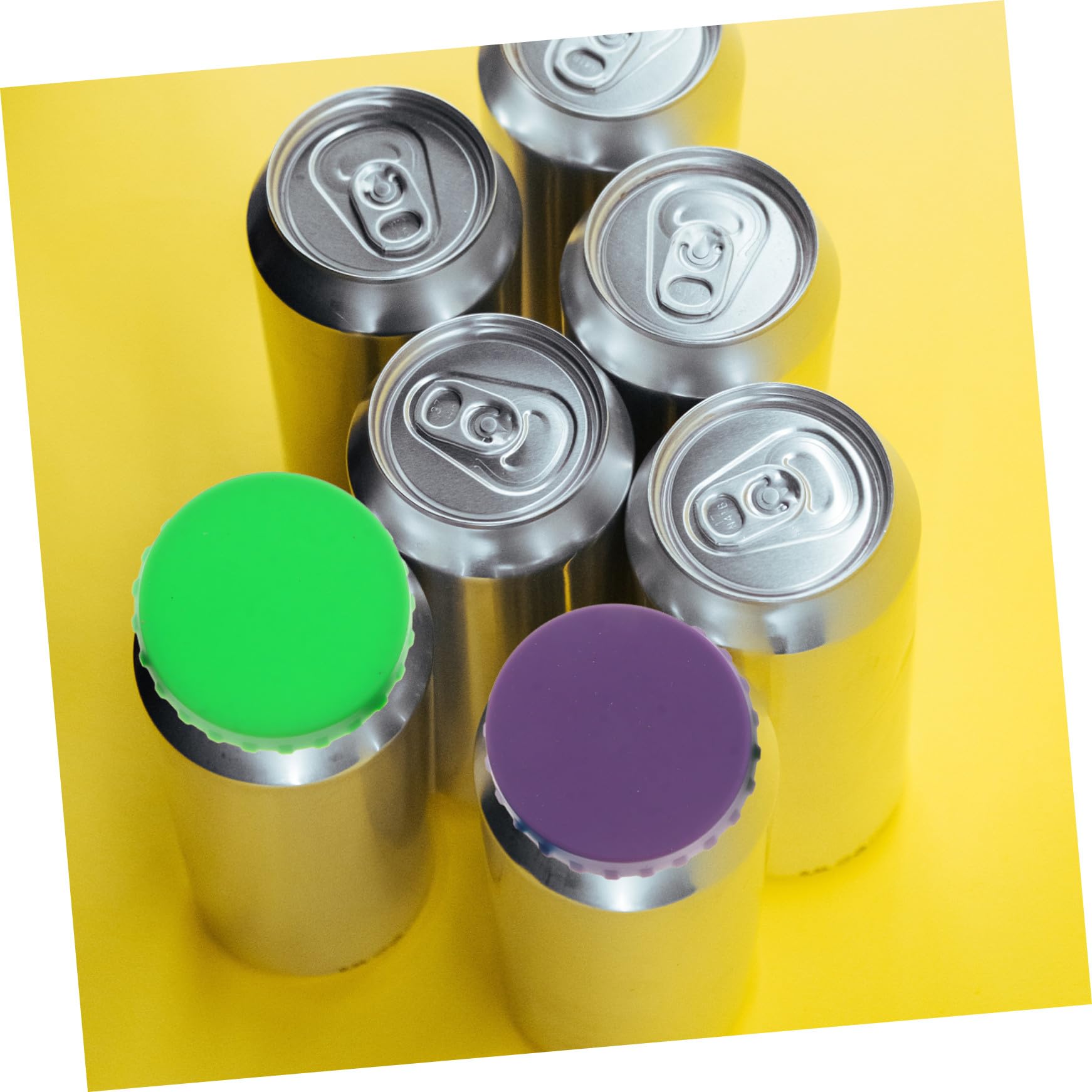 Coperchi in Silicone per Lattine Soda 6 Pezzi Sigillanti Riutilizzabili