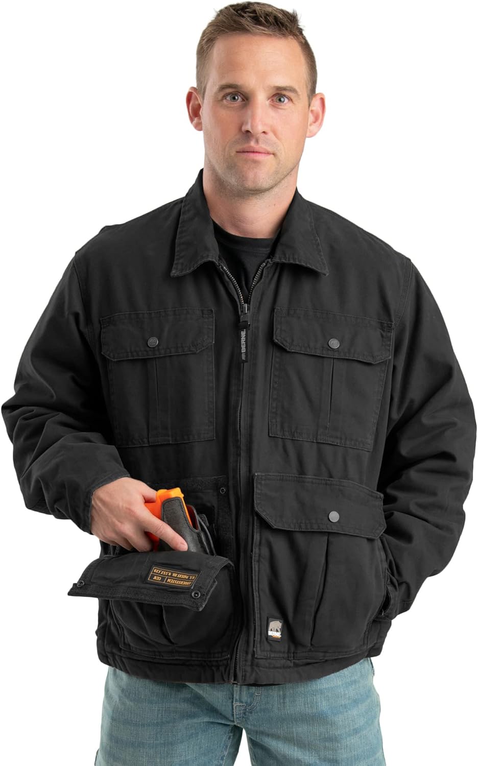 men's fire hose action work jacket