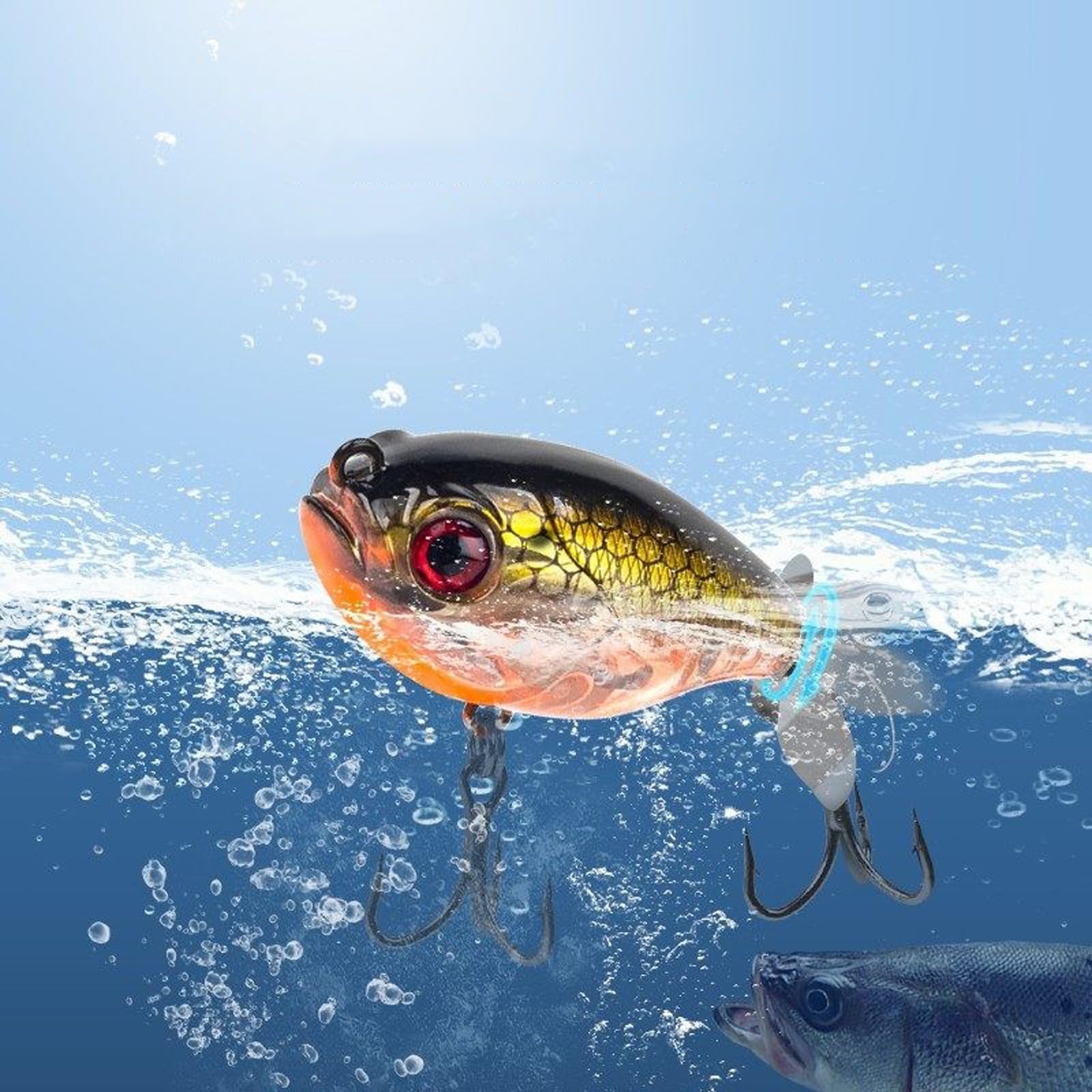 Schwimmende Bleistiftköder for Das Oberflächenangeln und Propellerköder for Das Werfen auf Weite Distanzen Eignen Sich for Kultfische, Schlangenkopffische und Barsche