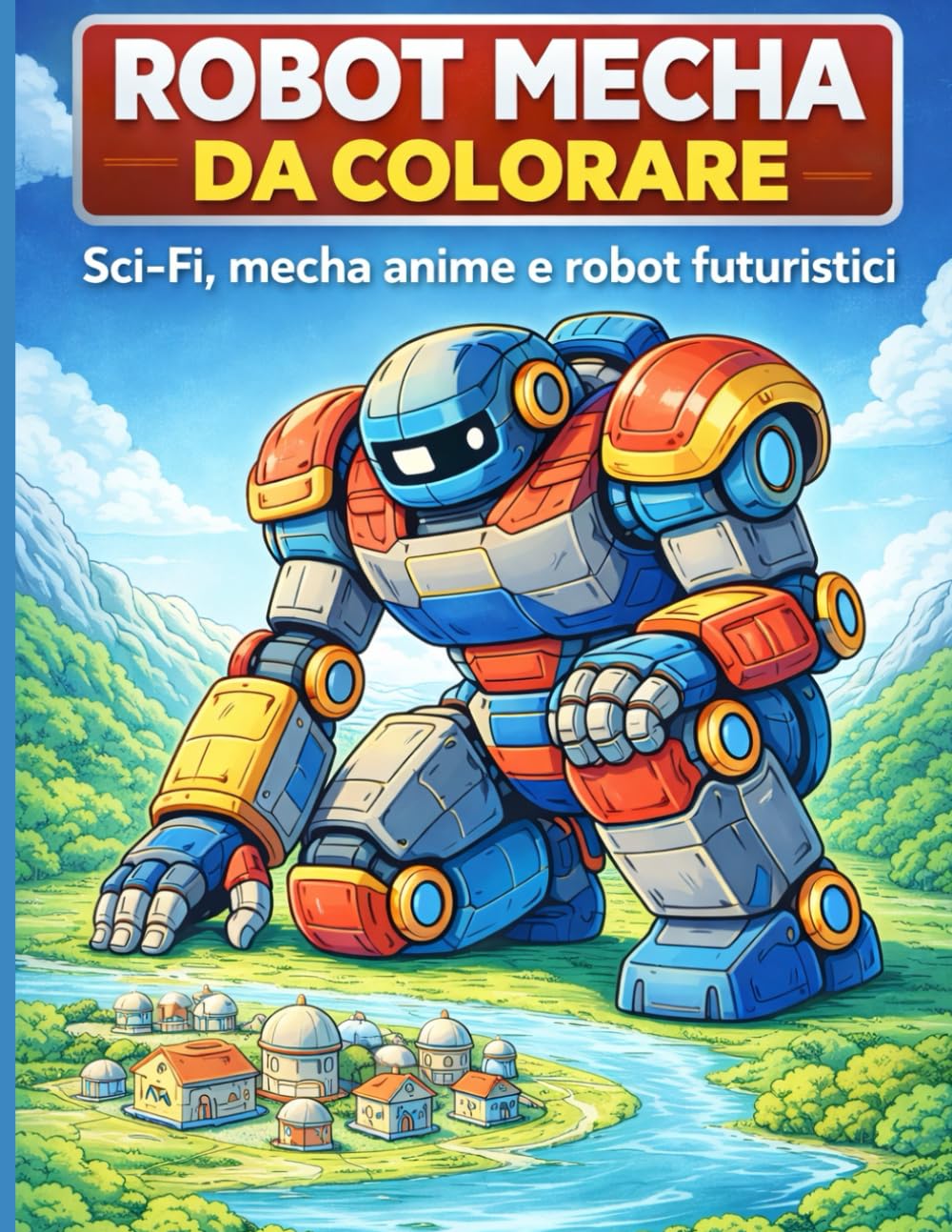 ROBOT MECHA DA COLORARE: Sci-Fi, Mecha Anime e Robot Futuristici