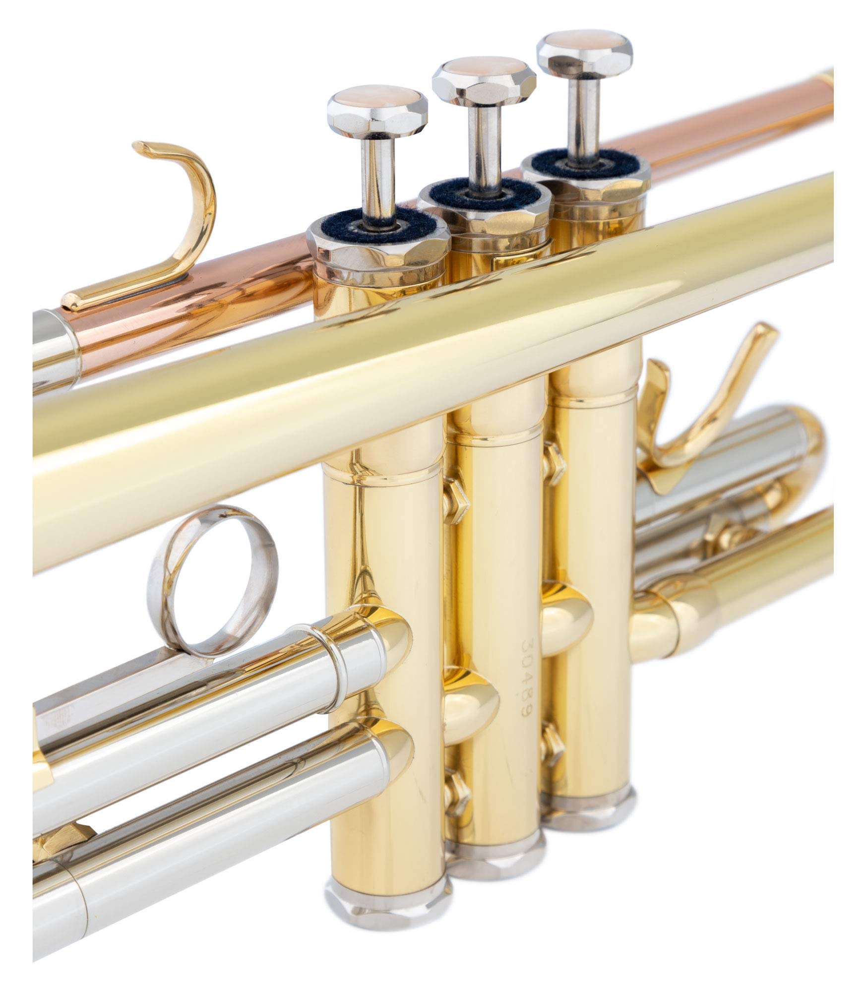 Classic Cantabile TR-40ML Bb-Trompete - Schallbecher: 125 mm - ML-Bohrung: 11,68 mm - Ventile aus Edelstahl - Neusilber-Stimmzug - inkl. Koffer und Mundstück - gold