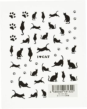 Amazon | 【レジンクラブ】 黒猫 UVレジン用シールパーツ RC-CAT-201