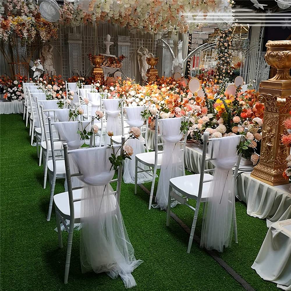 Highdi Bänder aus Organza Schleife Stuhlhusse, Stuhl Schärpe Band Schleifen Stuhlhussen für Hochzeit, Ceremonie, Party, Veranstaltung, Geburtstag Dekoration (blaugrün,150pc)