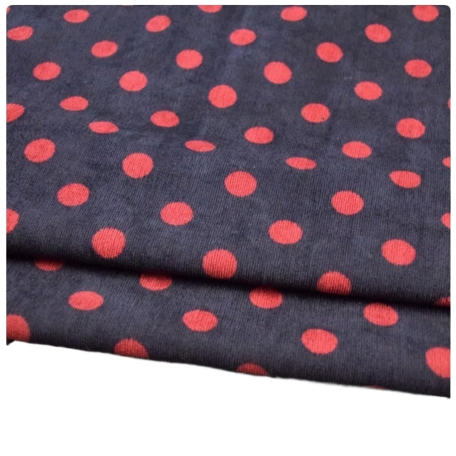 Tejido de algodón Bordado, Pana De Algodón 1,8 Cm Tela Estampada De Puntos Redondos Multicolor 148 Cm por 1 Metro(Color-04)