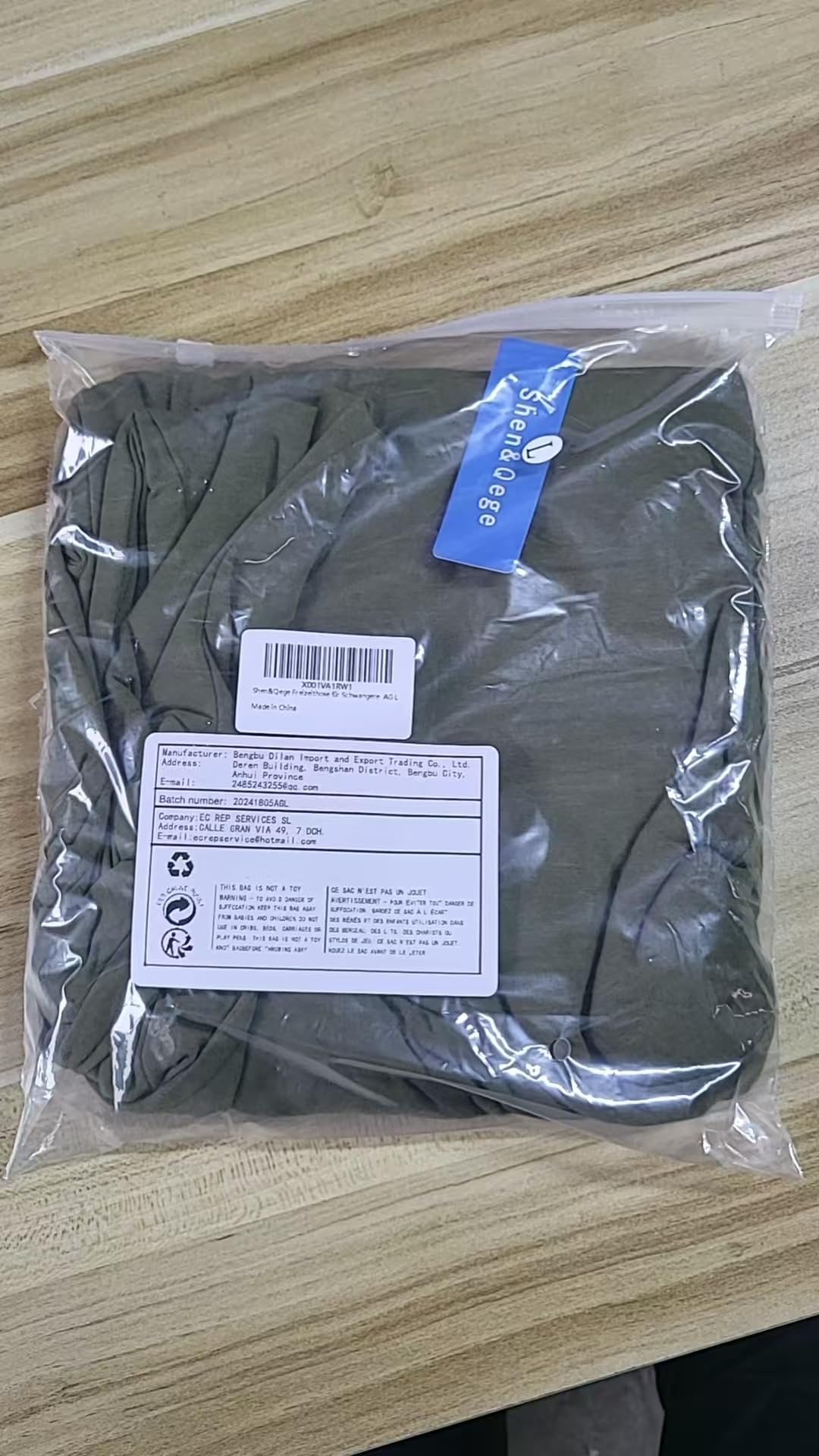 Shen&Qege Spodnie rekreacyjne dla kobiet w ciąży, legginsy ciążowe, wygodne