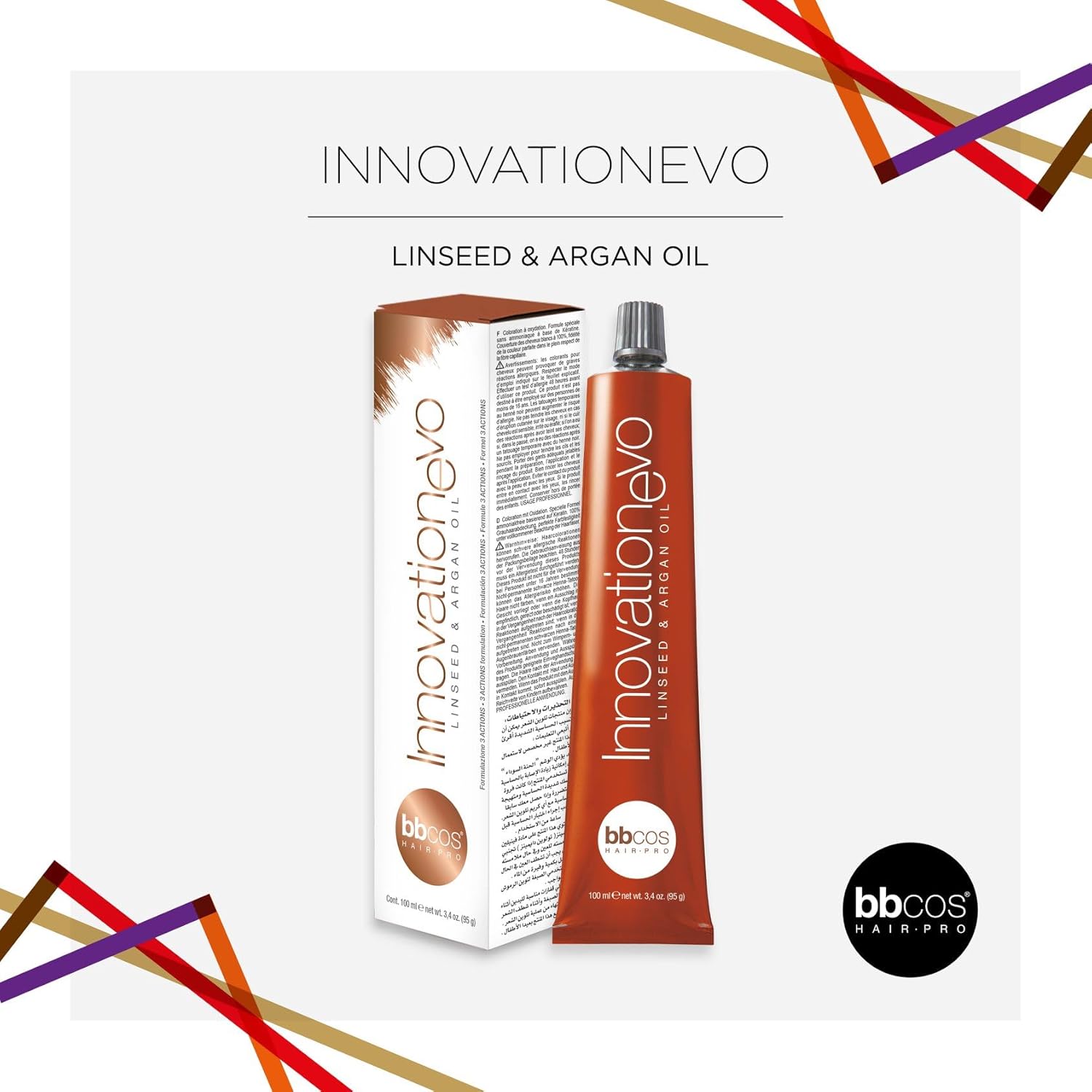 Innovation Evo Permanent Hair Color Cream, Long Lasting 100% Cover of White Hair Innovative Formula With Linseed & Argan Oil Hair Color Tube (10/0, Platinum Blond)