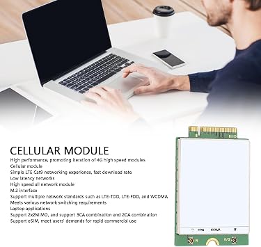 DW5820e L850GL LTE 4G Network Card Module, RJH88 4G LTE WWAN Card Module Cat-9 for 3540 3541 3500 5300 5400 5500 7300 7400