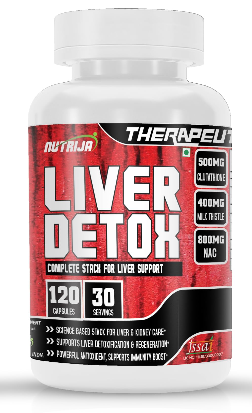 See full amazon price history chart for NutriJa Liver Detox - L-Glutathione Reduced with Milk Thistle Extract & N-Acetyl Cysteine (120 Capsules) NutriJa Liver Detox - L-Glutathione Reduced with Milk Thistle Extract & N-Acetyl Cysteine (120 Capsules) (B0CW66FXC4) Amazon Price History, Amazon Price Tracker