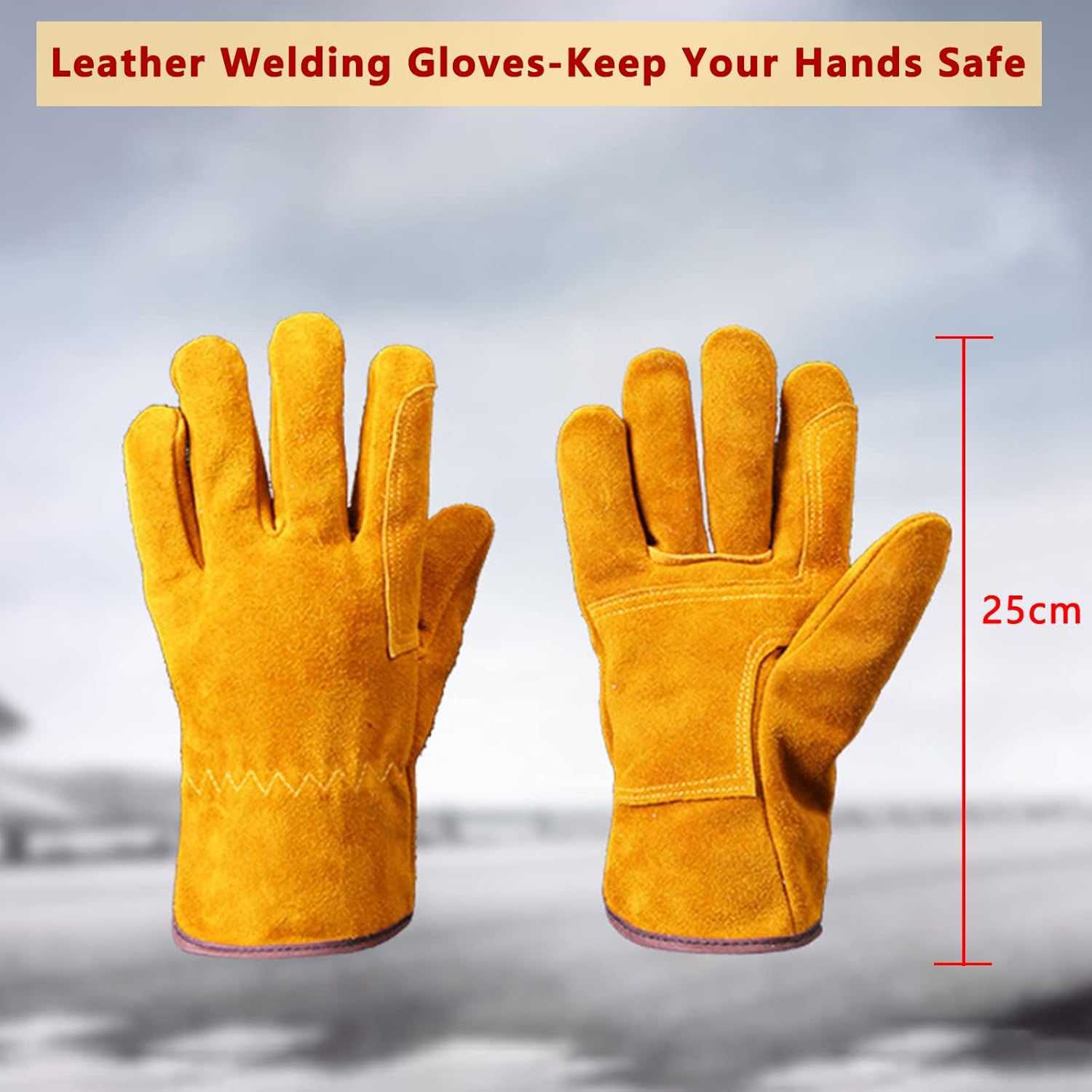Leather Welding Gloves for Hand Protection