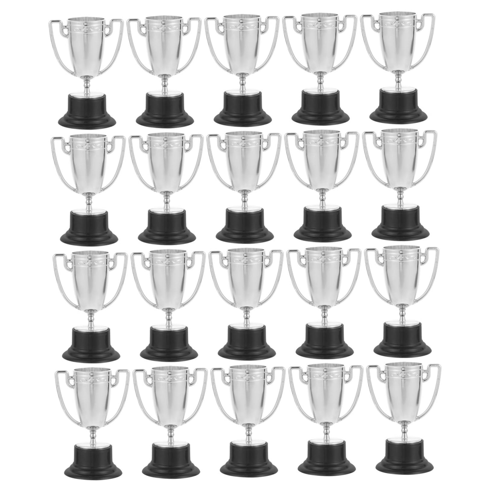 Toyvian Mini Infantiles Proporro de para Eventos decoración del de la Oficina favores de Fiesta Mini Taza de Premio de plástico el plastico Plata