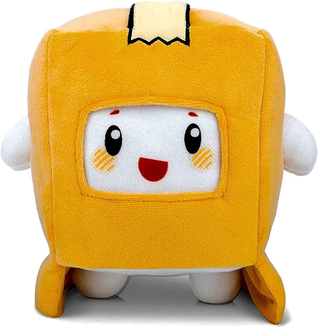 LANKYBOX PLUSH OFFICAL, XL 10 Inches Lankybox Plushies Foxy Boxy And Rocky, Lanky Toys Foxy and Boxy with Detachable Removable Head Mask Soft Stuffed Plushies , Birthday Gifts For Kids,Freinds,Fans