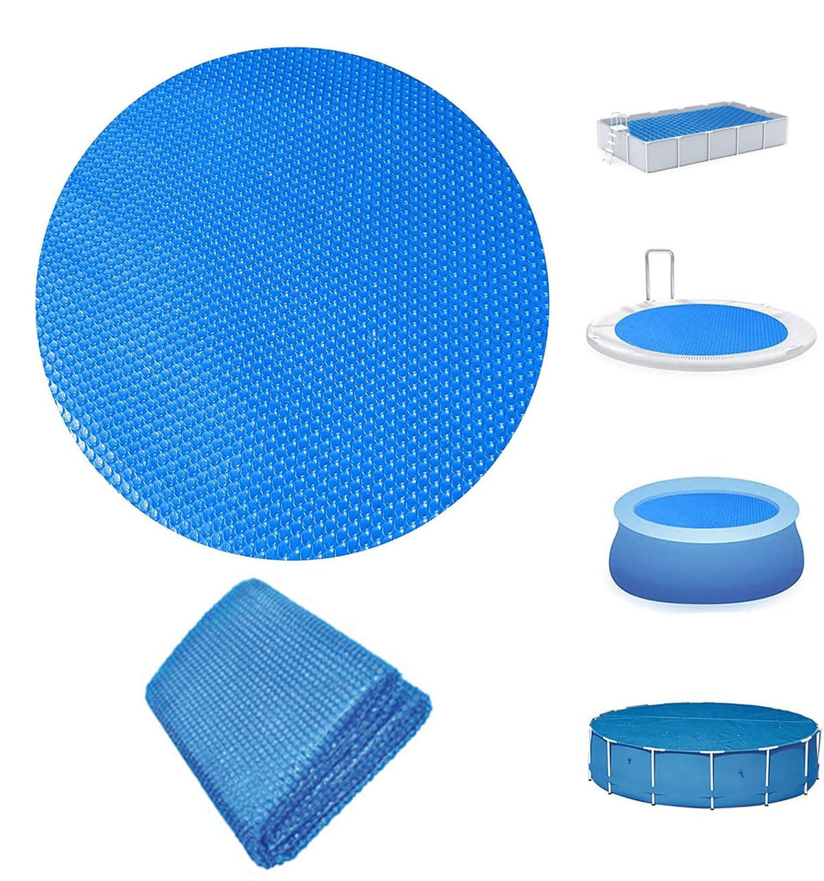 Cobertor Solar para Piscina para Jasonwell Foldable Dog 63in 2021-2026+