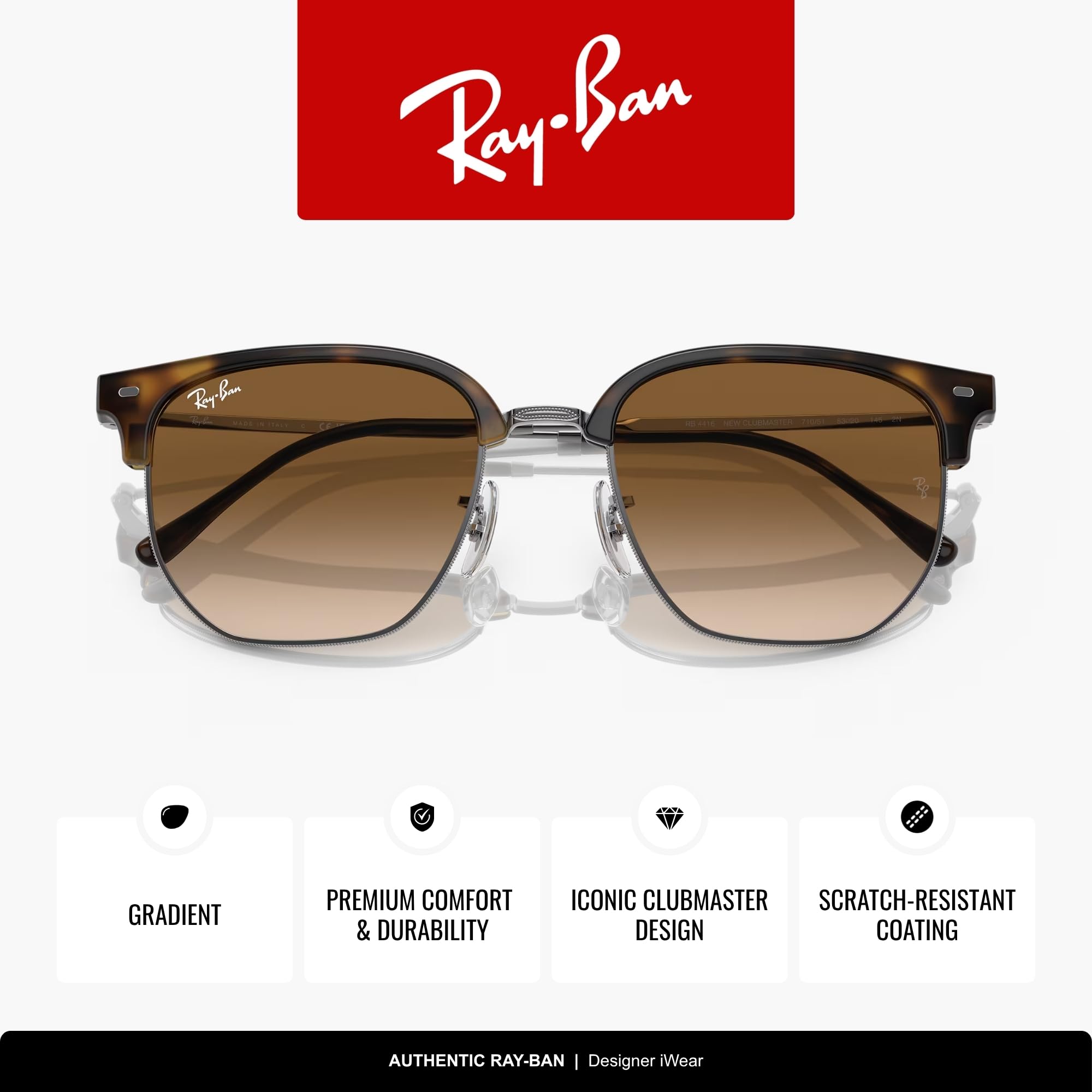Ray-Ban Unisex 0rb4416 Sonnenbrille (1er Pack)