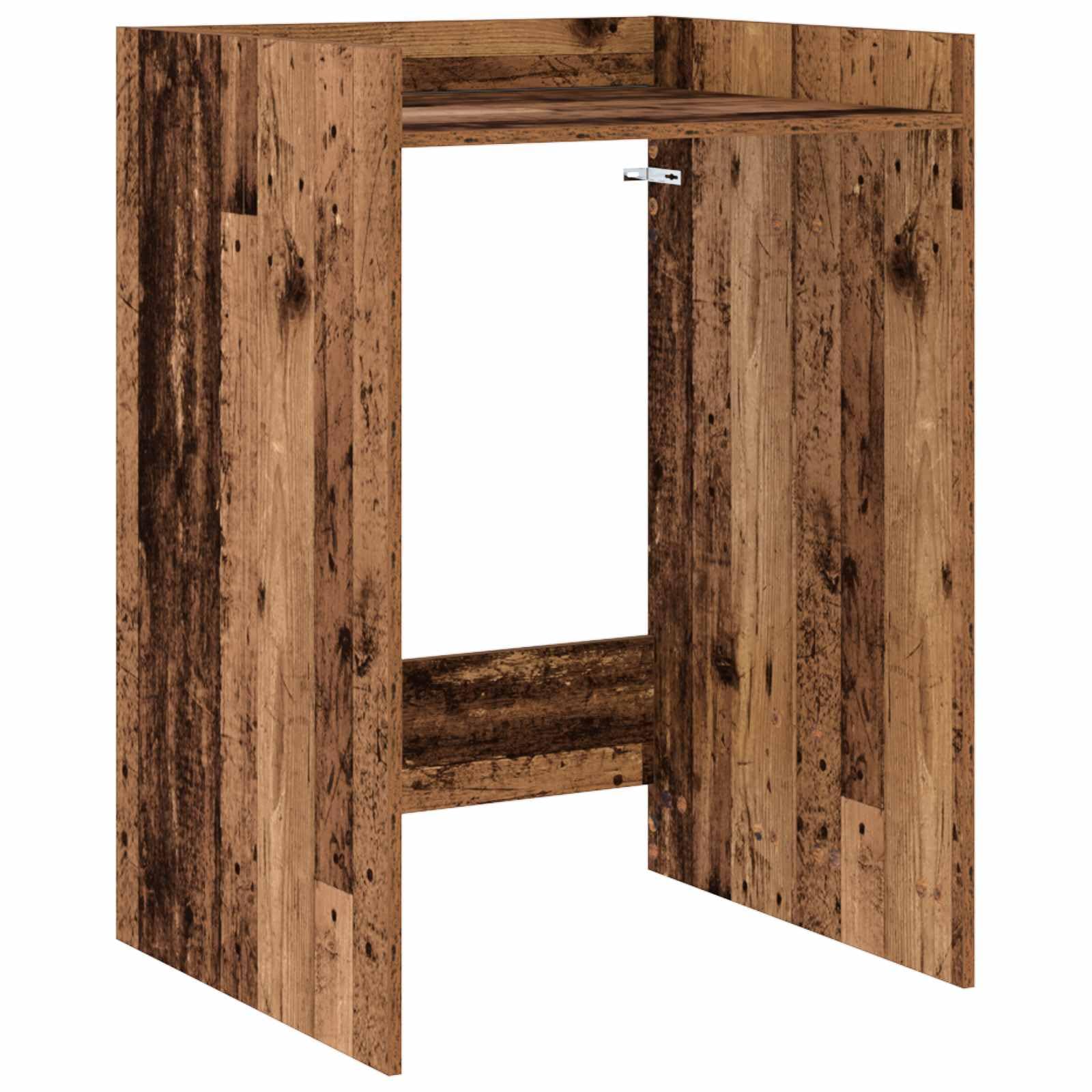 Szafka na pralkę, materiał drewnopochodny, 67,5 x 62 x 97 cm | Wodoodporna powierzchnia, zintegrowane przegródki, nowoczesny design, łatwa pielęgnacja do łazienki