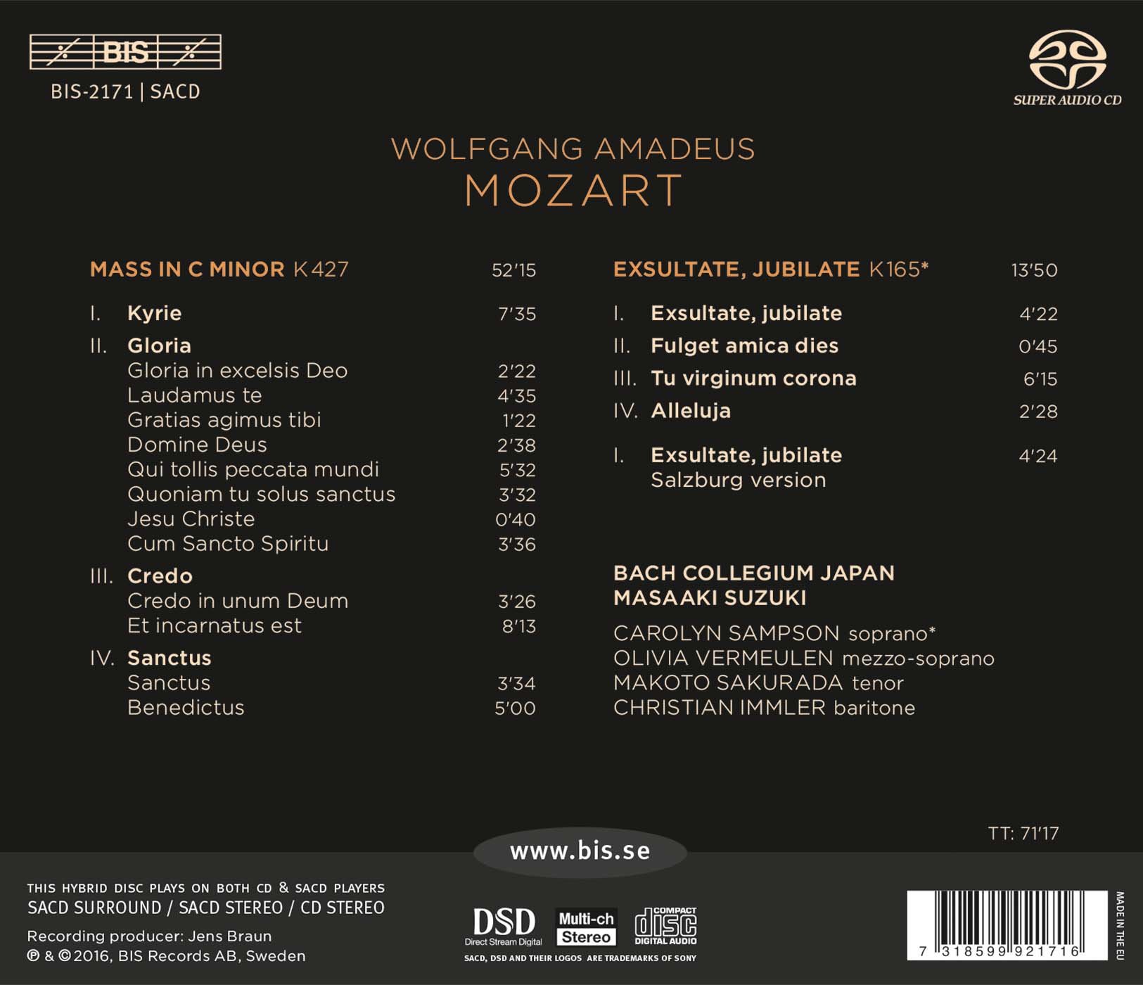Mozart: Great Mass In C Minor