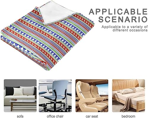 Miniatura 4 de Christmas Digital Paper Plush Blanket, Warm Ultra-Soft Throws for Home Decor, Sofa, Travel, All Season Use Blanket, 60x90 Inches