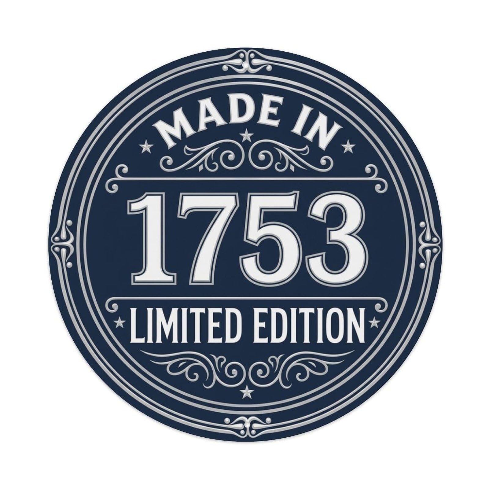 Made In 1753 Limited Edition Metal Tin Sign