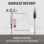 VMAN Ratchet Screwdriver Set, 66 in 1 Magnetic Screwdriver Sets, S2 Steel Bits, DIY Combination Flexible Shaft, Suitable for Furniture Assembly, Precision Electrical Appliance Repair, Bicycle Tools