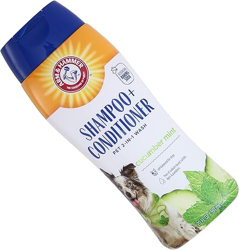 Miniatura 7 de Arm & Hammer for Pets - Champú y acondicionador 2 en 1 para perros  Champú y acondicionador para perros en uno  Pepino y menta, 20 onzas, paquete de