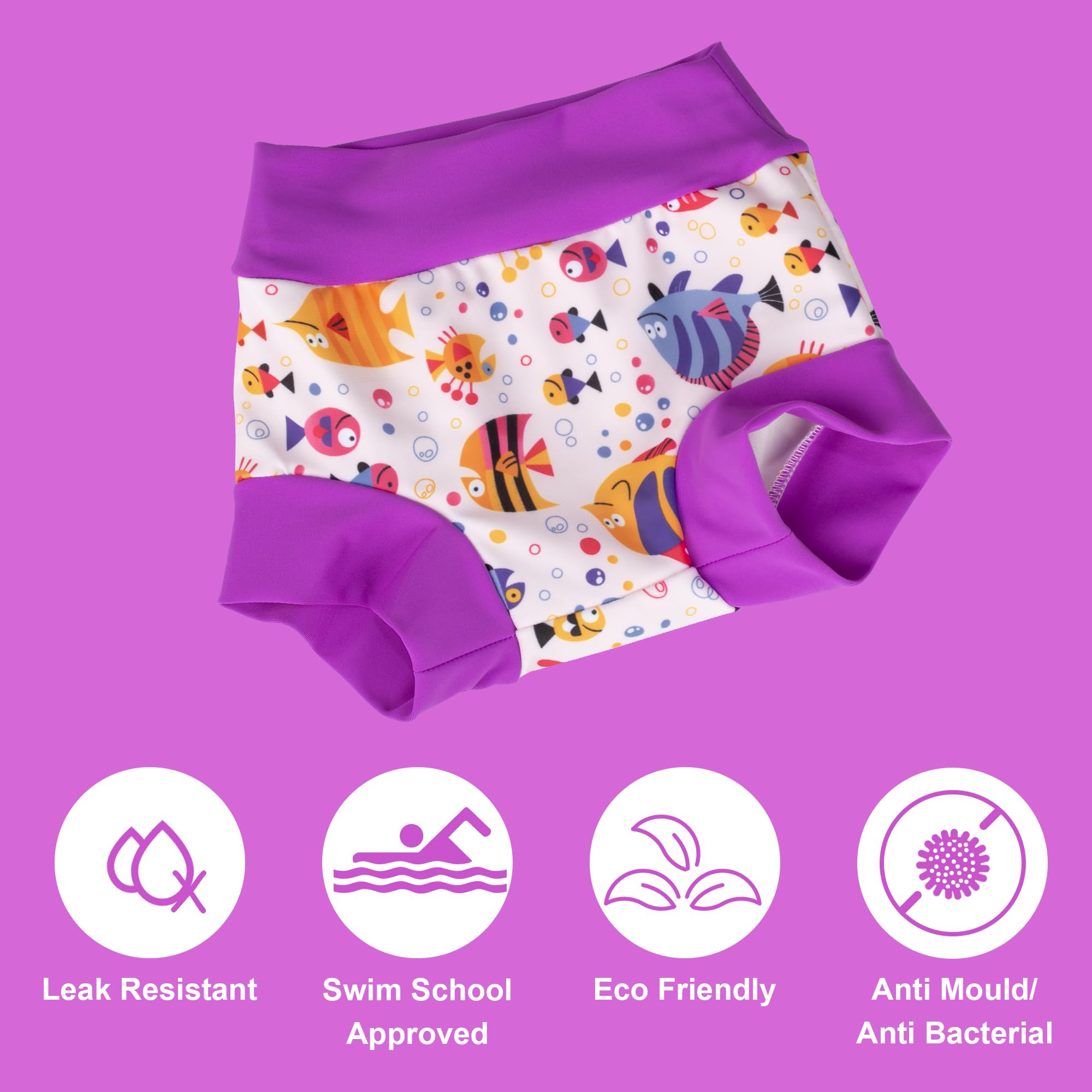 BIG ELEPHANT Pannolini da Nuoto per Bambini 38 Pezzi – Riutilizzabili, Regolabili e Lavabili Costume da Bagno per Neonati e Bambini - 4