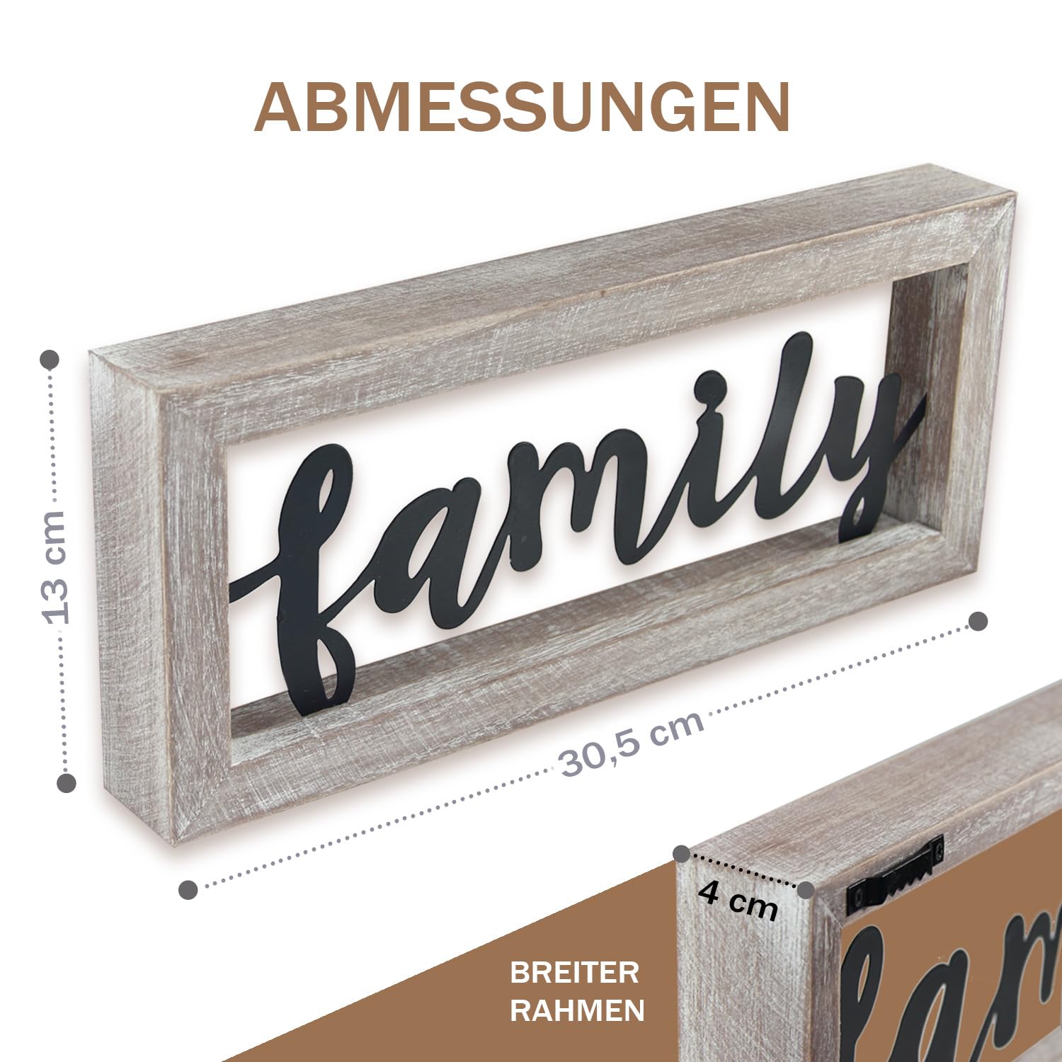 CREATCABIN Hout Uitsparing Liefde Teken Hart Laser Cut Houten Muur Decor Sculptuur Opknoping Decor Muur Art Decoratie voor Thuis Gallery Kantoor Voordeur Zwart 9.8 x 4.7