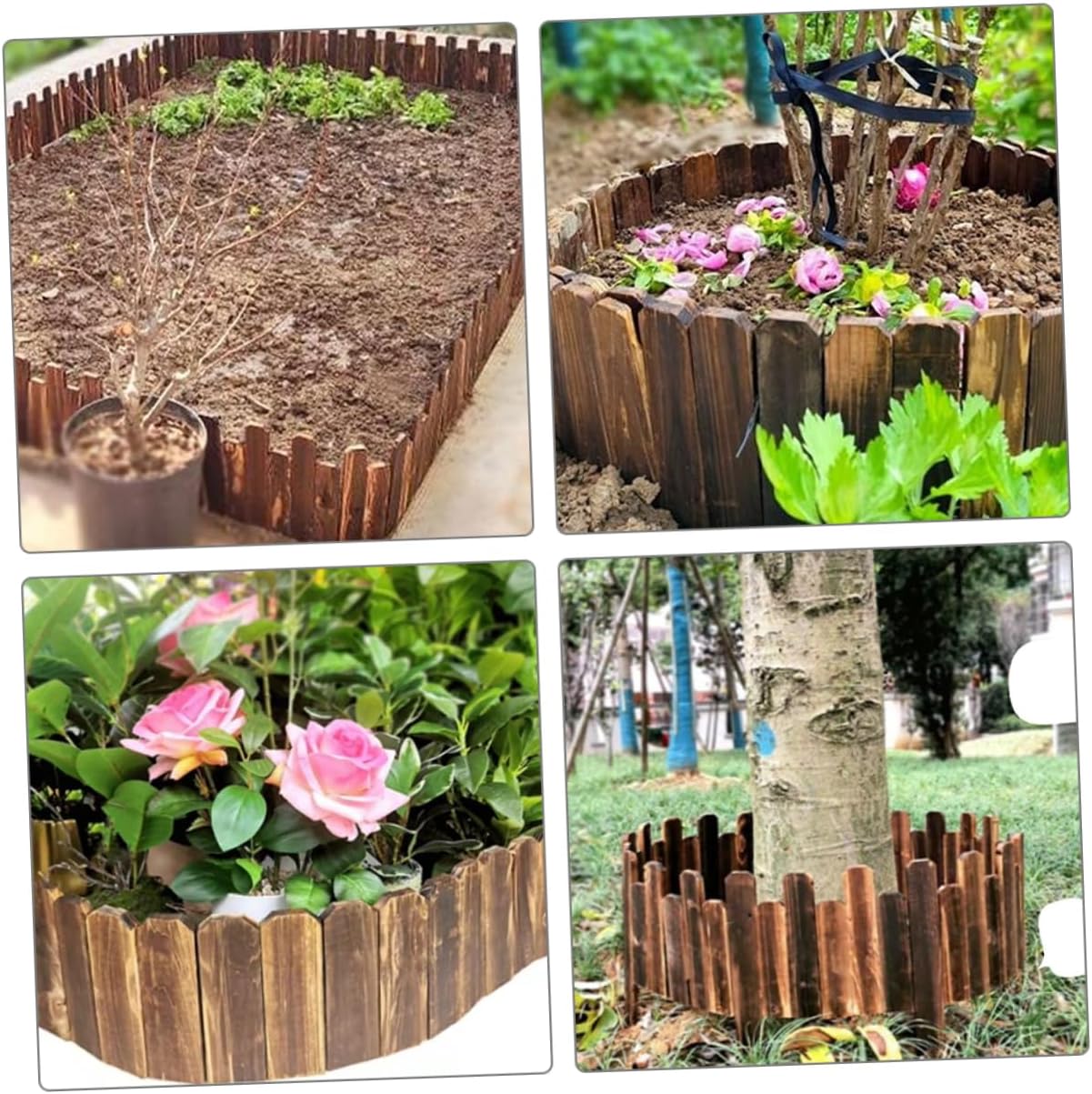 Toyvian Garden Edging Border Fence Decor Flexible and for Lawn Decoration for Flower Beds and Vegetable Gardens Easy Installation Height