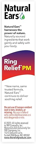 Miniatura 8 de The Relief Products Ring Relief Ear Drops PM  Ingedientes activos 100% naturales  para oídos zumbidos y síntomas de tinnitus  Fórmula nocturna  0.33