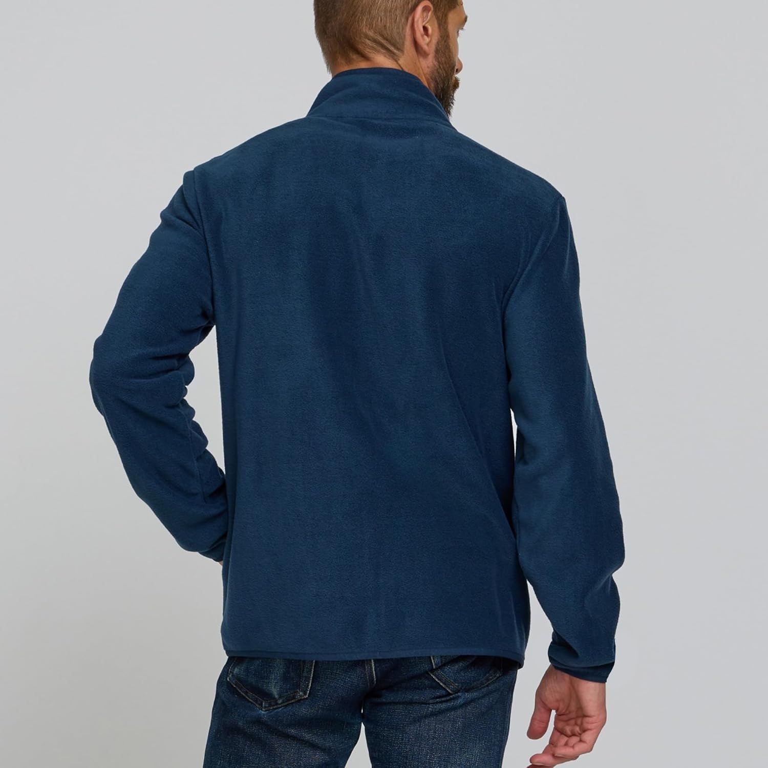 Gerry Mens Fleece Jacket – Zip Up Sweater, Lightweight Athletic Sweater, Warm Soft Polar Full Zipper Jacket, Mock Neck - Image 6