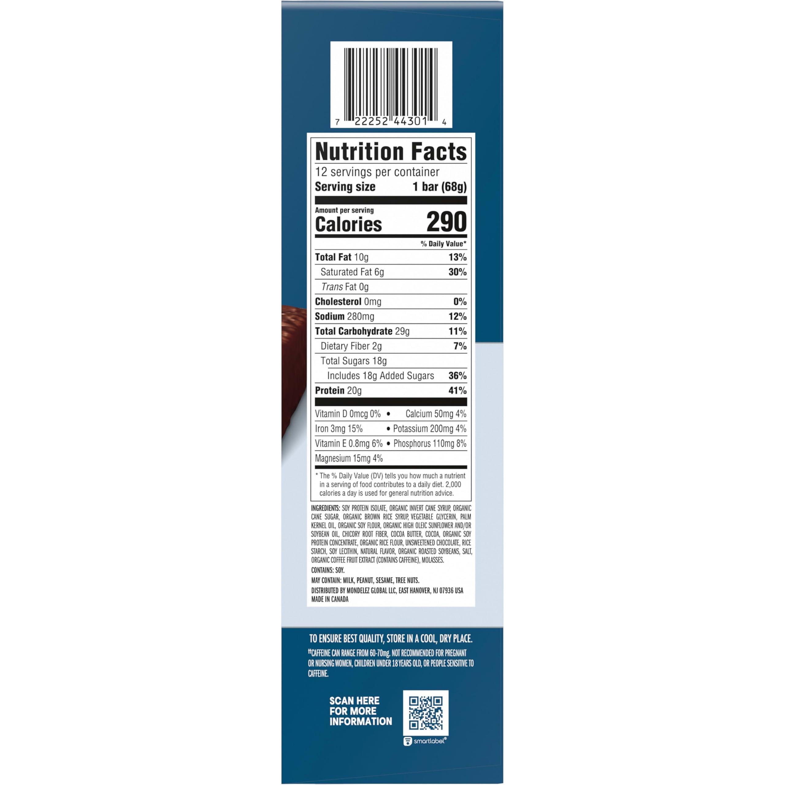 Clif, Bar Builders Choc Chip Cookie Dough Caffeine, 2.4 Ounce, 12 Pack — Amazon image 3