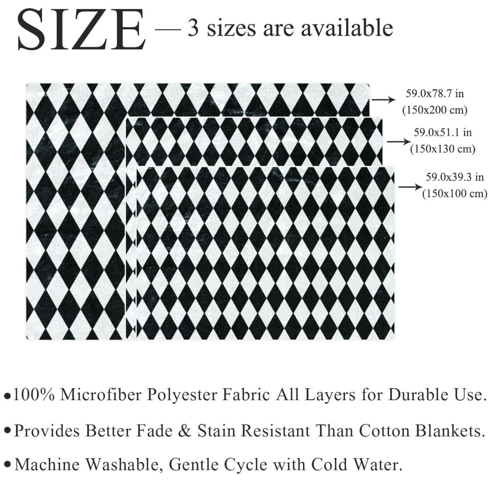 Coperta in pile con motivo tribale bianco e nero (10) per divano, divano o letto, accoglienti coperte morbide