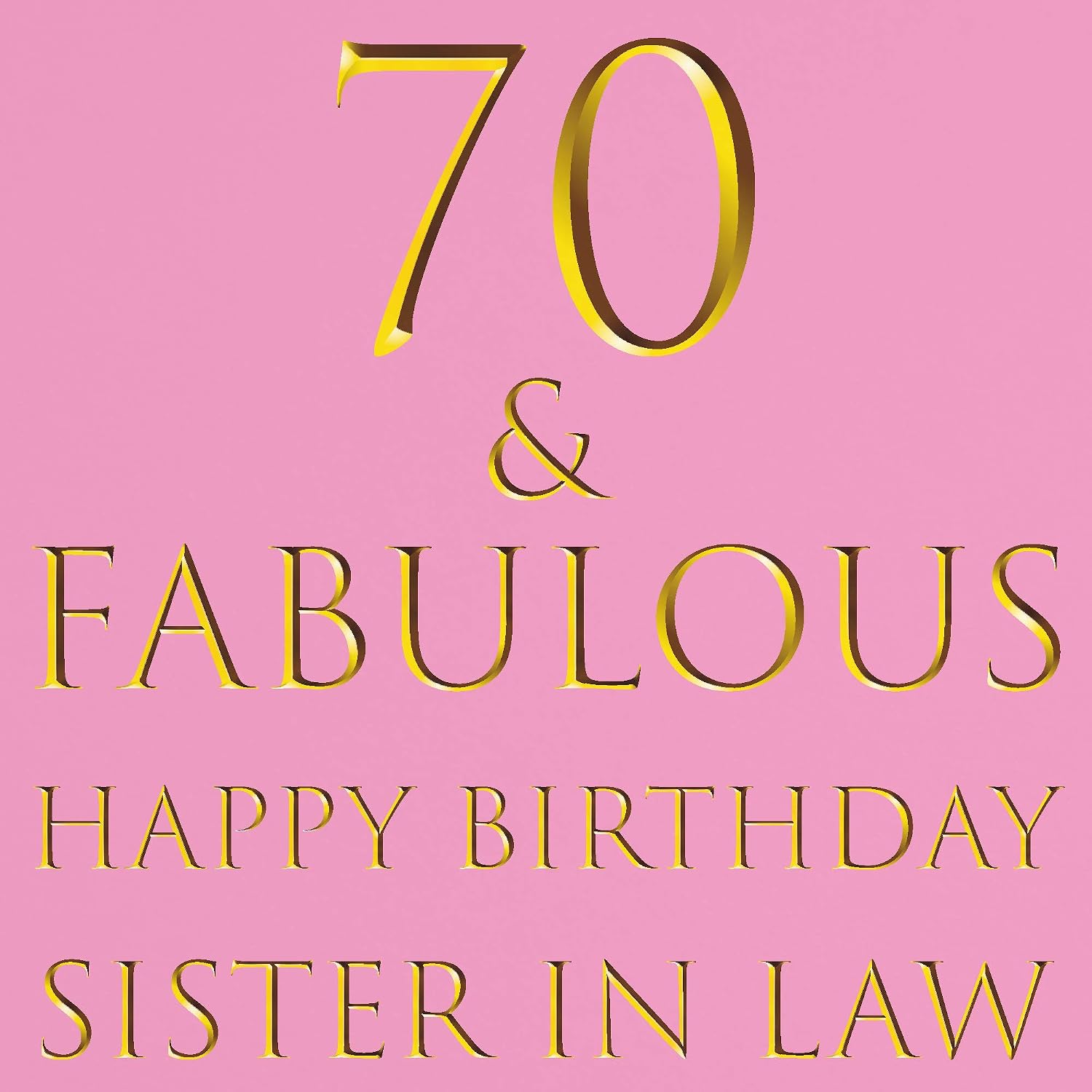 Hunts England, Large Sister In Law 70th Birthday Card, 70 & Fabulous, Happy Birthday Sister In Law - Image 3