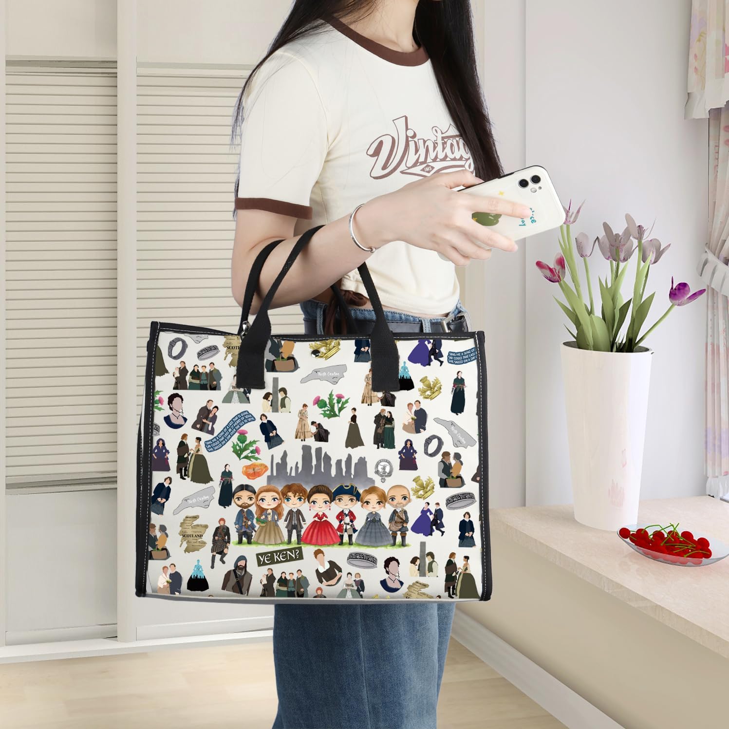 WZMPA Dragonfly Cosmetic Bag Cartoon Fans Gift TV Show Makeup Zipper Pouch Bag Cartoon Merch