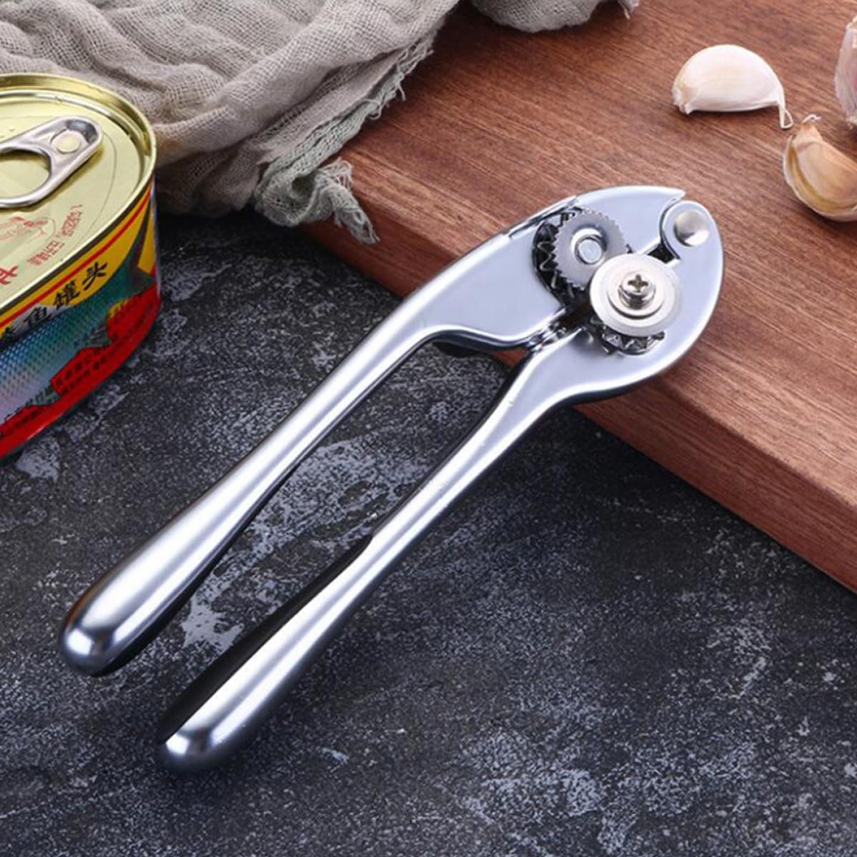 OSALADI Multifunction Manual Can Opener Heavy Duty Kitchen Tool for Cans and Beer Bottles Easy Open Lid Remover Suitable for Party Restaurant Hotel Use