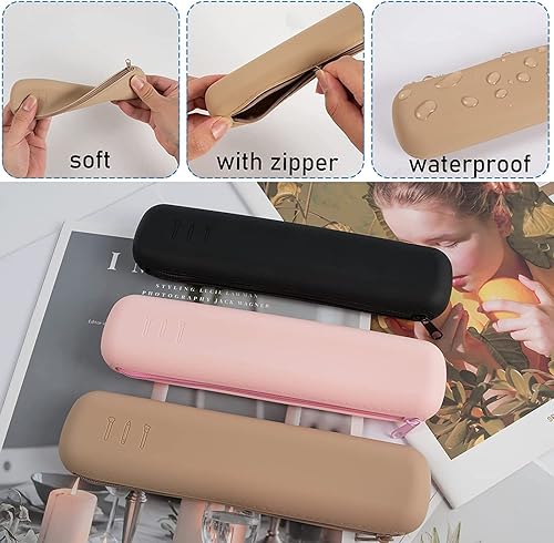 Miniatura 3 de Soporte para brochas de maquillaje de viaje, bolsa de brochas de maquillaje, bolsa de cosméticos, organizador de artículos de tocador, bolsa de
