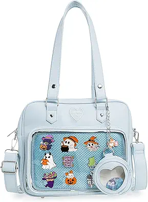 Ita Bag Crossbody Handbags Kawaii Shoulder Purse Square Backpack with Insert Anime Pins Display