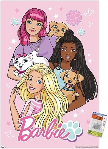 Trends International Mattel Barbie - Bonito póster de pared, 22.37 x 34.00 pulgadas, paquete de póster y alfiler
