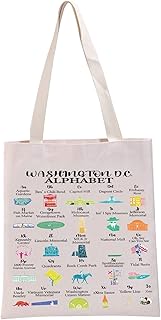 Washington D.C. Gift Washington D.C. Alphabet Tote Bag Washington D.C. Tourist Handbag Washington D.C. Souvenir Gift (Washington D.C. Alphabet Handbag)